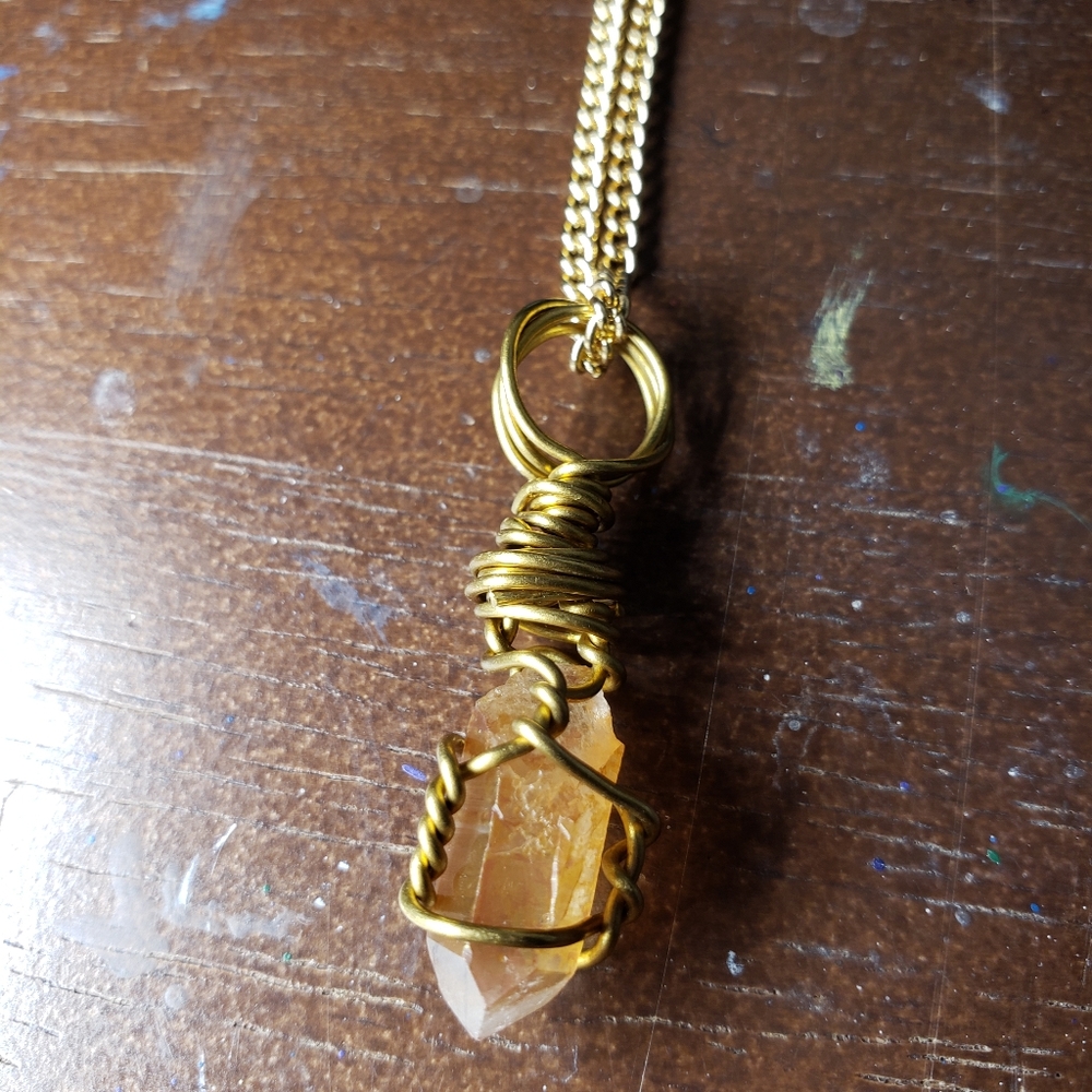 Handmade gemstone/crystal necklace